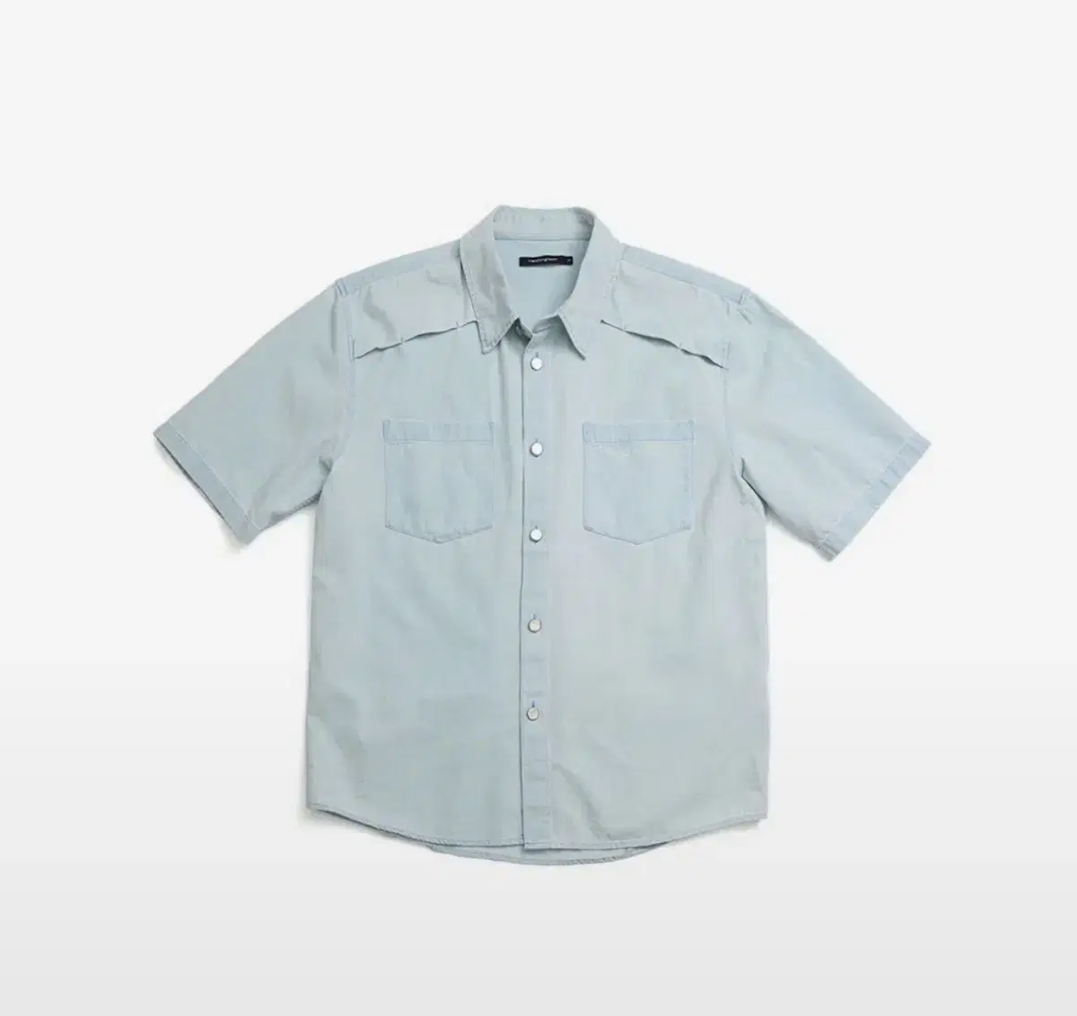 해칭룸 Vented Shirt Denim Washed Blue 2